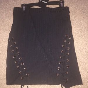 Knit Shoelace Skirt